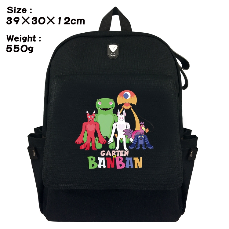 Garten of Banban Canvas Flip Backpack Student Schoolbag Headphone Hole 39X30X12CM