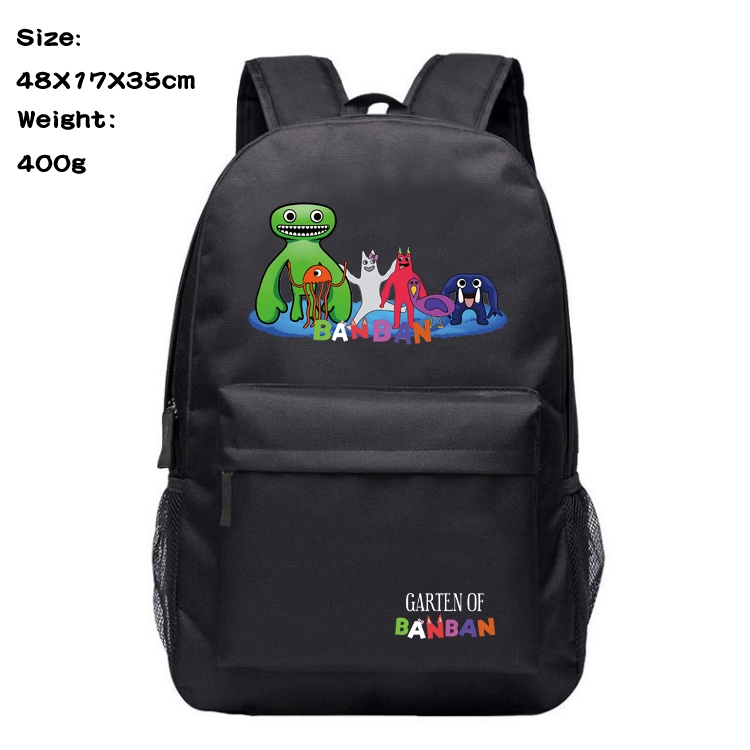 Garten of Banban Anime Canvas Backpack Waterproof School Bag 48X17X35CM 400G