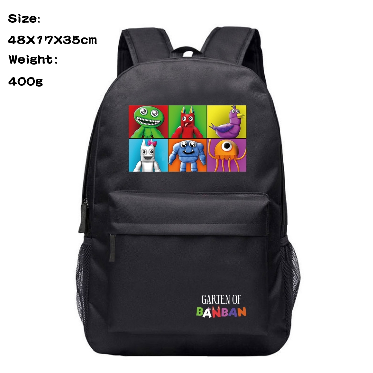 Garten of Banban Anime Canvas Backpack Waterproof School Bag 48X17X35CM 400G