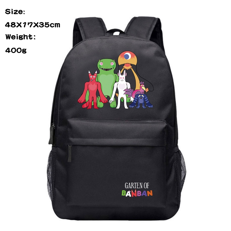 Garten of Banban Anime Canvas Backpack Waterproof School Bag 48X17X35CM 400G