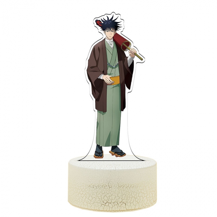 Jujutsu Kaisen kimono Acrylic Night Light 16 Color-changing USB Interface Box Set 19X7X4CM white base