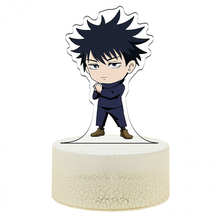 Jujutsu Kaisen Version Q Acrylic night light 16 kinds of color changing USB interface box 14X7X4CM white base