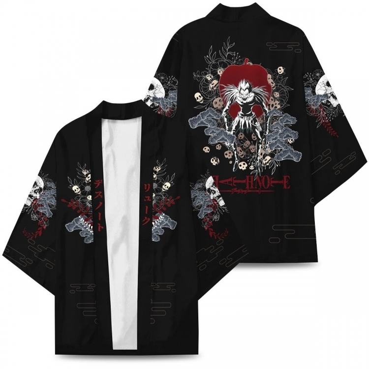 Death note Full color COS kimono cloak jacket from 2XS to 4XL  three days in advance