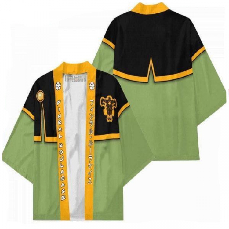 Black clover Full color COS kimono cloak jacket from 2XS to 4XL  three days in advance