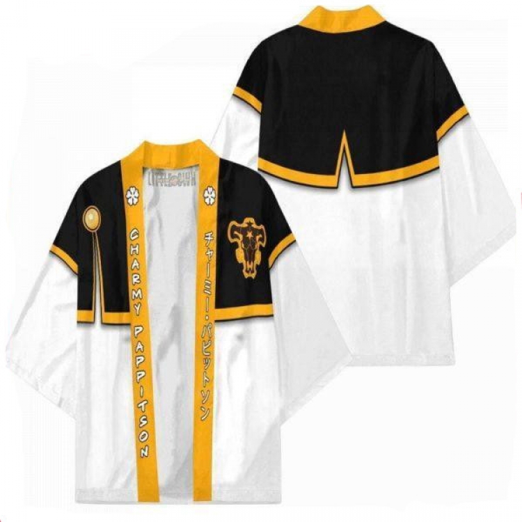 Black clover Full color COS kimono cloak jacket from 2XS to 4XL  three days in advance