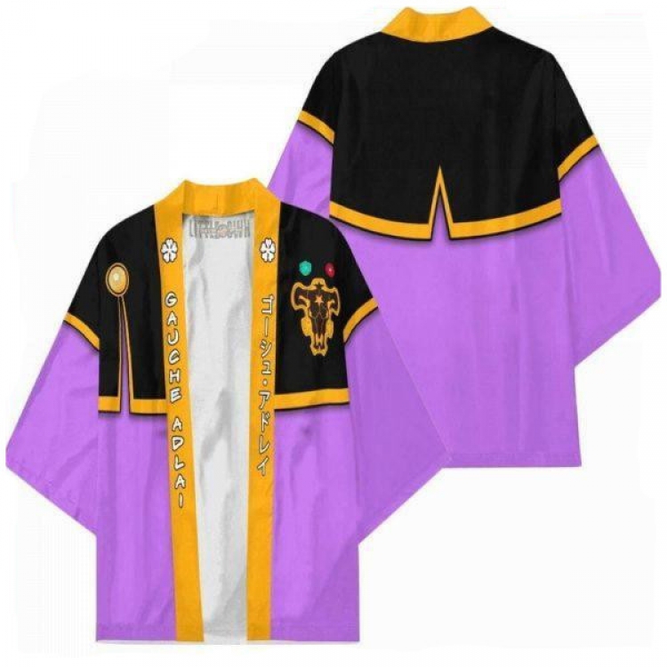 Black clover Full color COS kimono cloak jacket from 2XS to 4XL  three days in advance