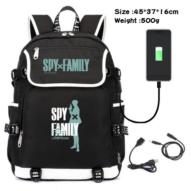 SPY×FAMILY Animation data backpack small flap canvas backpack 45X37X16CM