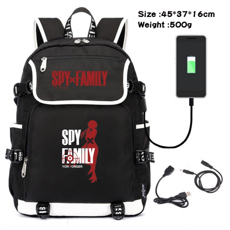 SPY×FAMILY Animation data backpack small flap canvas backpack 45X37X16CM