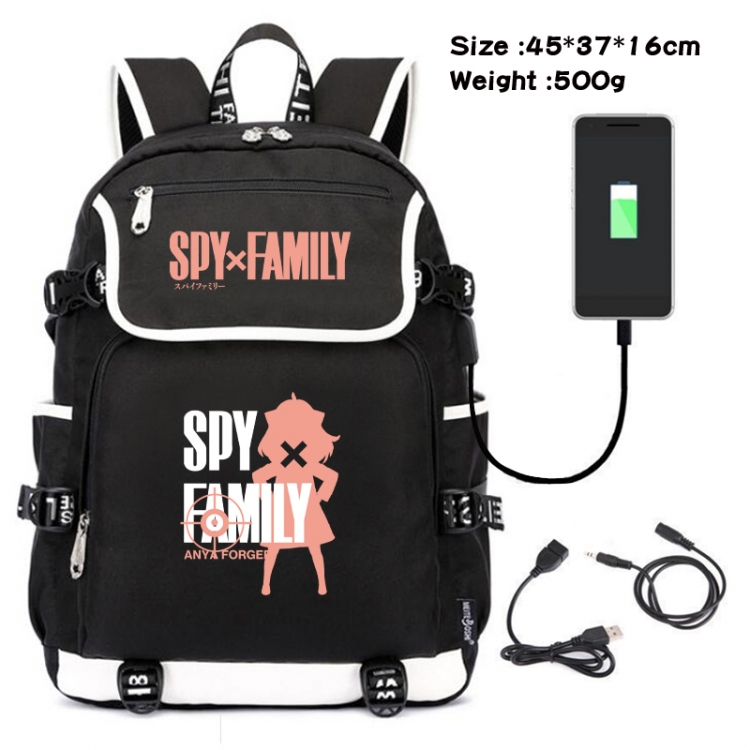 SPY×FAMILY Animation data backpack small flap canvas backpack 45X37X16CM