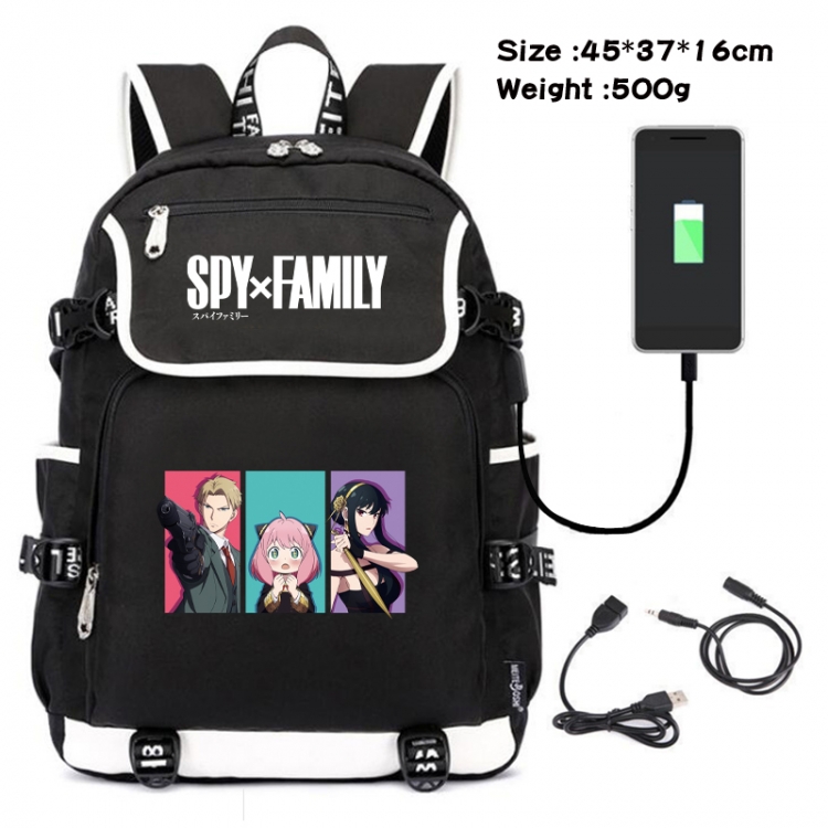 SPY×FAMILY Animation data backpack small flap canvas backpack 45X37X16CM