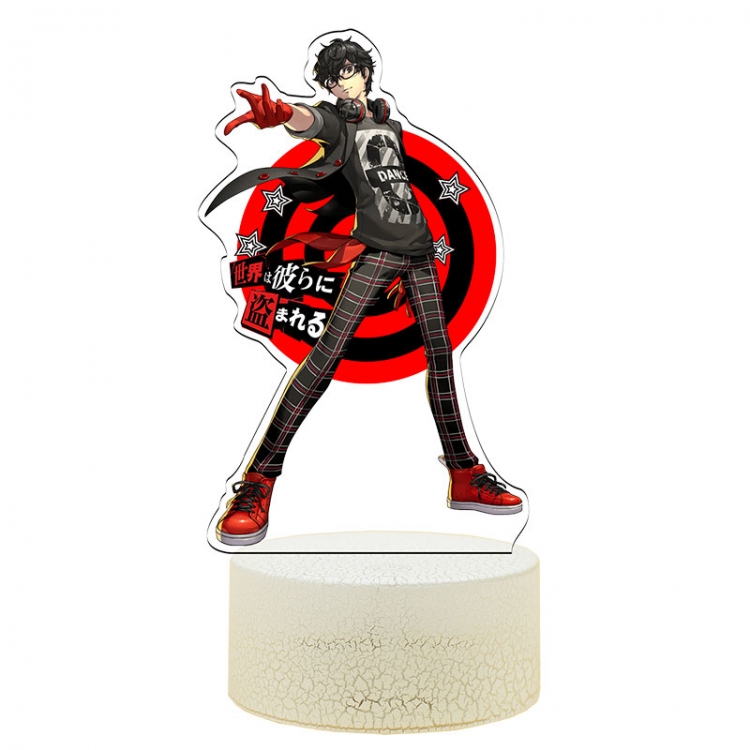 Megami Ibunroku Persona Acrylic Night Light 16 Color-changing USB Interface Box Set 19X7X4CM white base