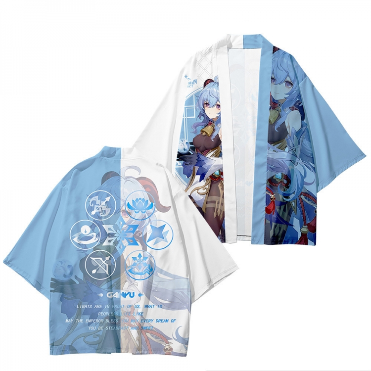 Genshin Impact  Full color COS kimono cloak jacket from 2XS to 4XL  three days in advance