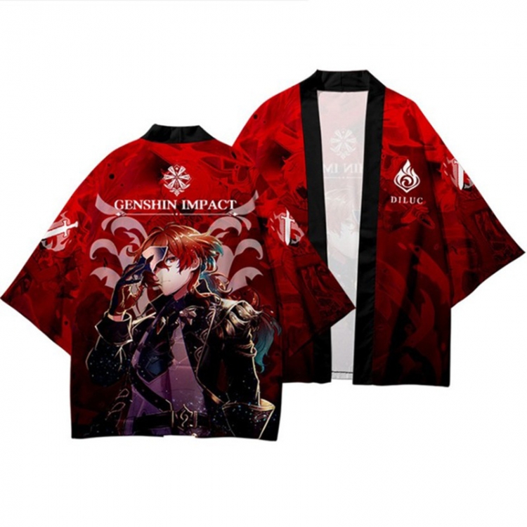 Genshin Impact  Full color COS kimono cloak jacket from 2XS to 4XL  three days in advance