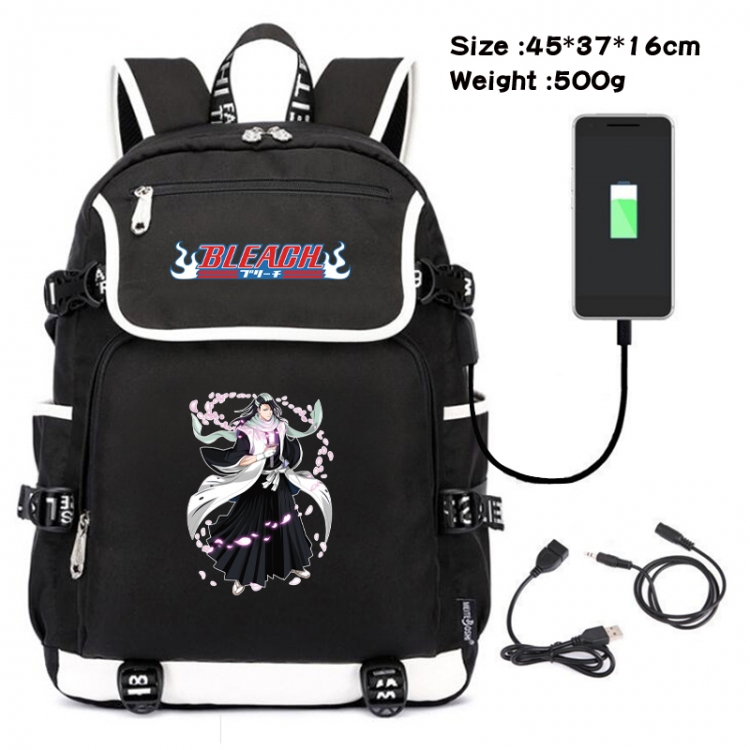 Bleach Animation data backpack small flap canvas backpack 45X37X16CM