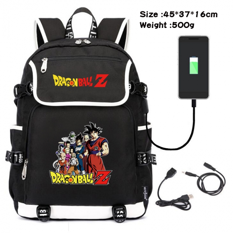 DRAGON BALL Animation data backpack small flap canvas backpack 45X37X16CM