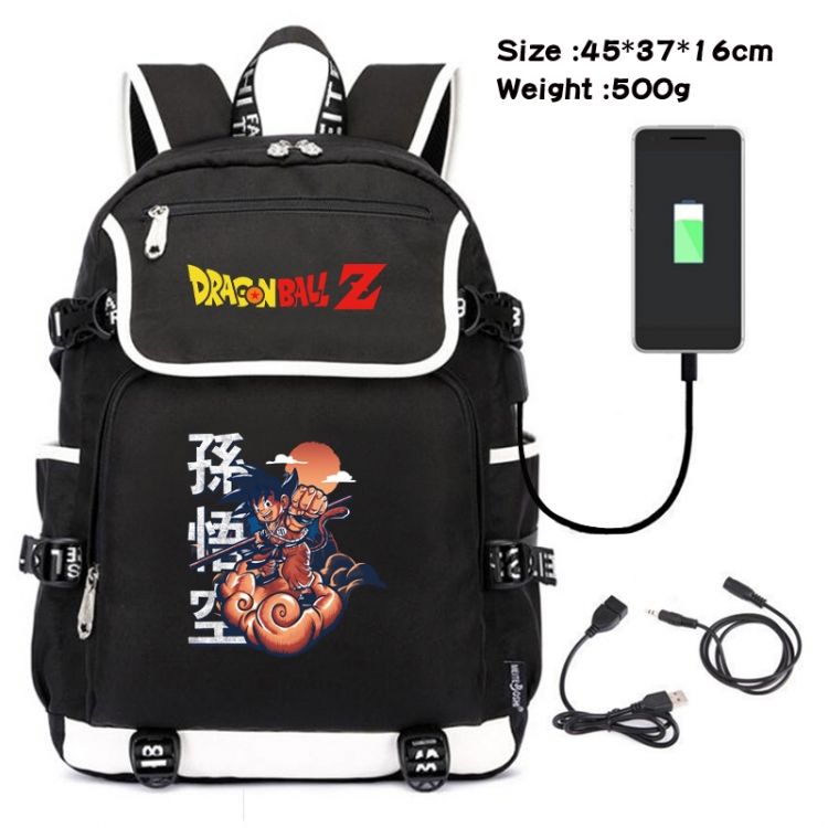 DRAGON BALL Animation data backpack small flap canvas backpack 45X37X16CM