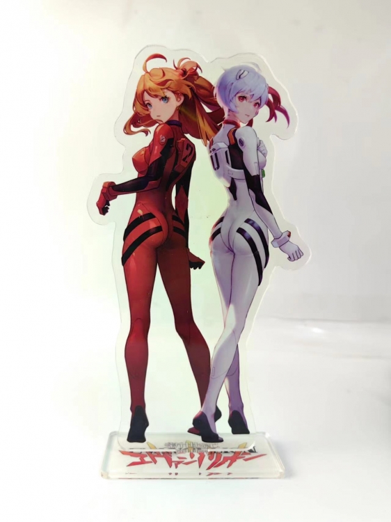 EVA Anime Laser Acrylic Humanoid  keychain Standing Plates