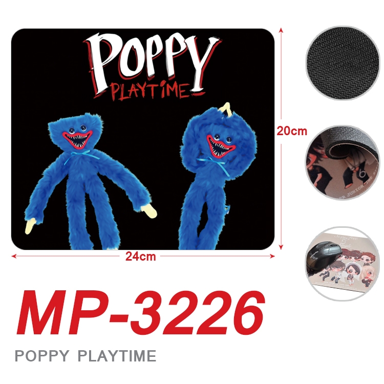 Poppy Playtime Anime Full Color Printing Mouse Pad Unlocked 20X24cm price for 5 pcs MP-3226