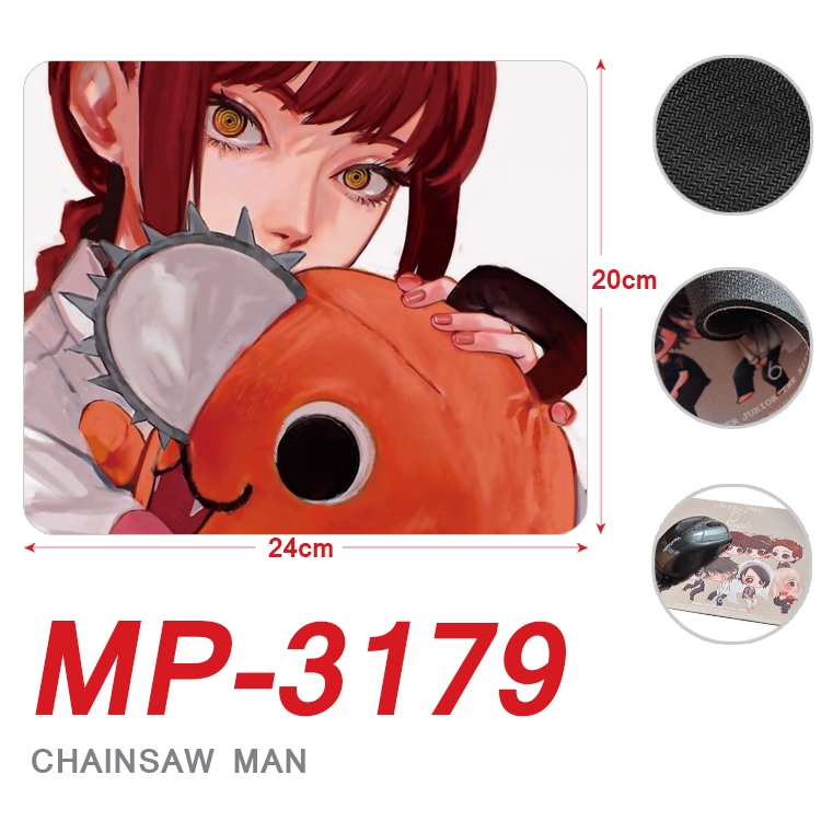 Chainsaw man Anime Full Color Printing Mouse Pad Unlocked 20X24cm price for 5 pcs MP-3179