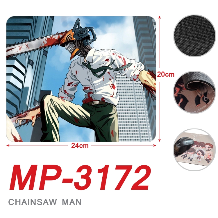 Chainsaw man Anime Full Color Printing Mouse Pad Unlocked 20X24cm price for 5 pcs MP-3172