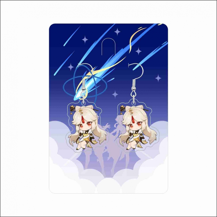 Genshin Impact Anime peripheral acrylic earrings accessories price for 5 pcs