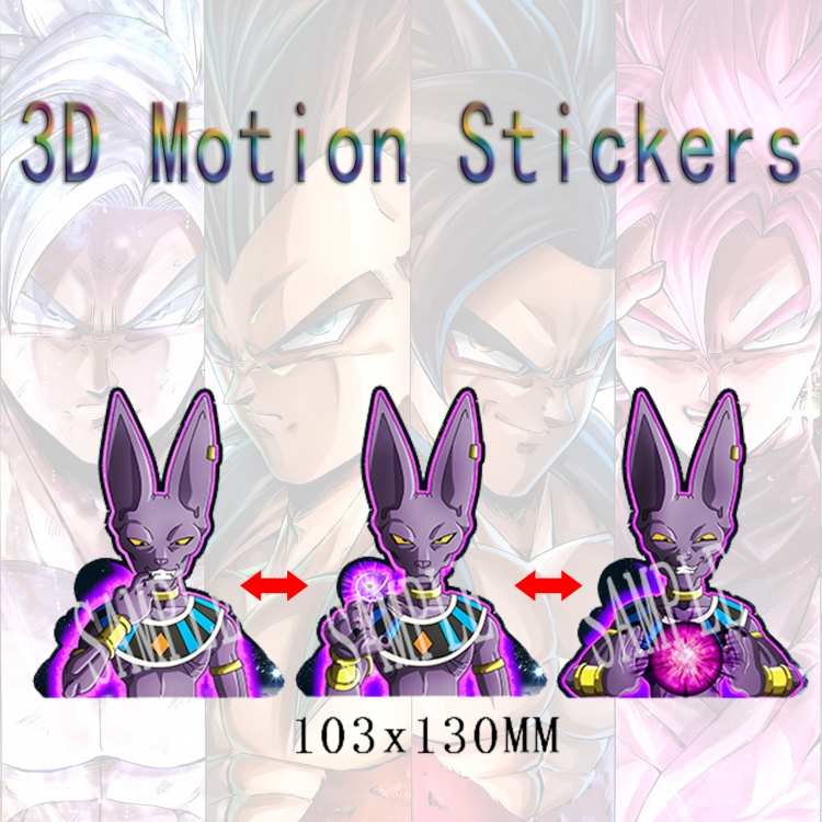 DRAGON BALL 3D HD variable map car computer animation stickers price for 2 pcs