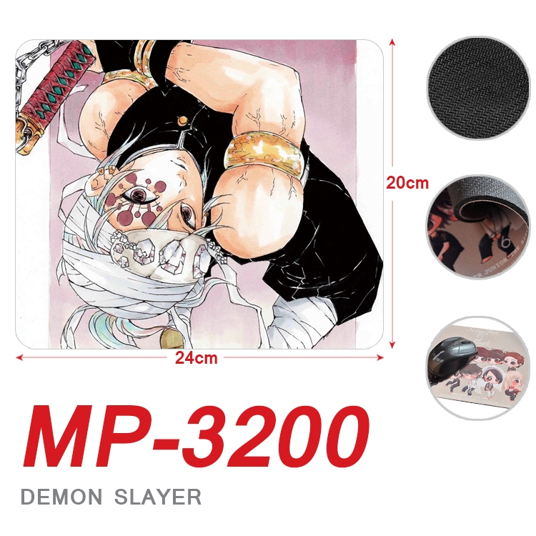 Demon Slayer Kimets Anime Full Color Printing Mouse Pad Unlocked 20X24cm price for 5 pcs MP-3200