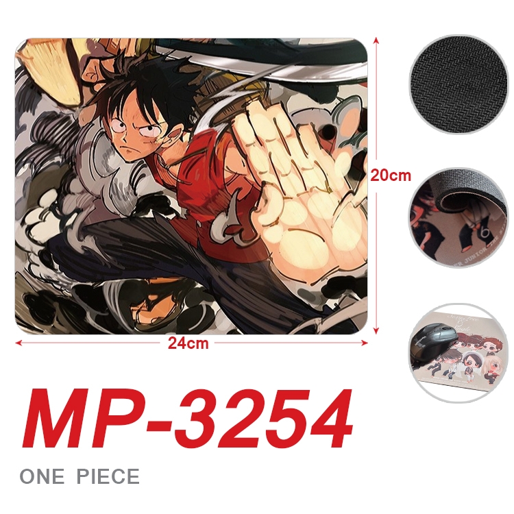 One Piece Anime Full Color Printing Mouse Pad Unlocked 20X24cm price for 5 pcs  MP-3254
