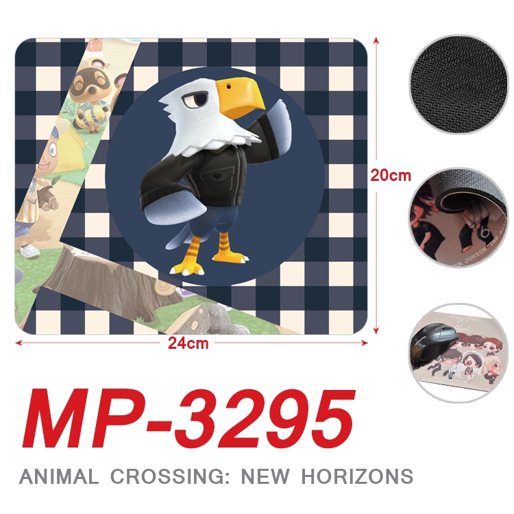 Animal Crossing Anime Full Color Printing Mouse Pad Unlocked 20X24cm price for 5 pcs MP-3295