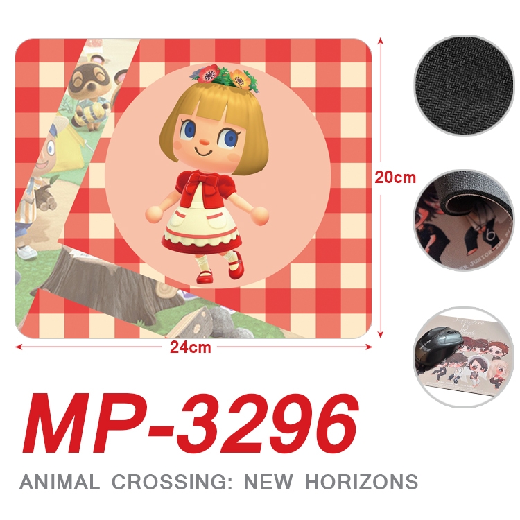 Animal Crossing Anime Full Color Printing Mouse Pad Unlocked 20X24cm price for 5 pcs MP-3296