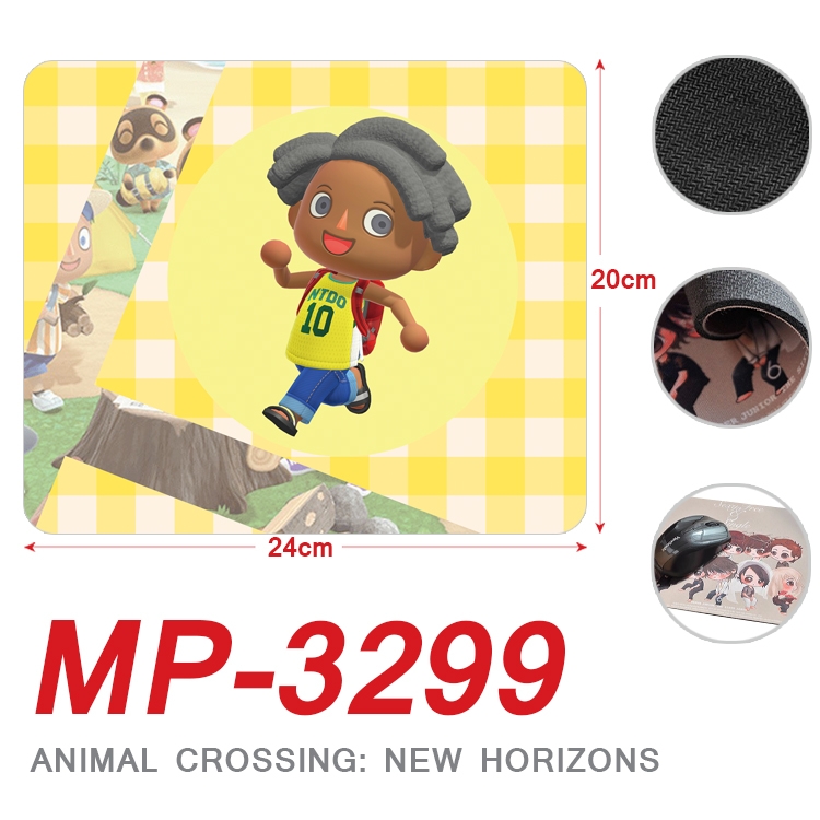 Animal Crossing Anime Full Color Printing Mouse Pad Unlocked 20X24cm price for 5 pcs MP-3299