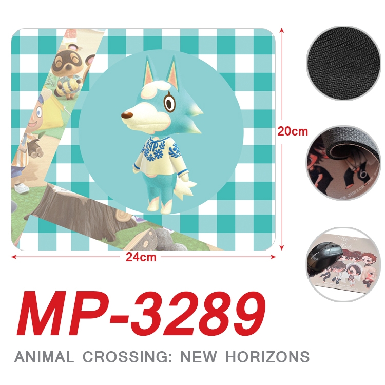 Animal Crossing Anime Full Color Printing Mouse Pad Unlocked 20X24cm price for 5 pcs  MP-3289