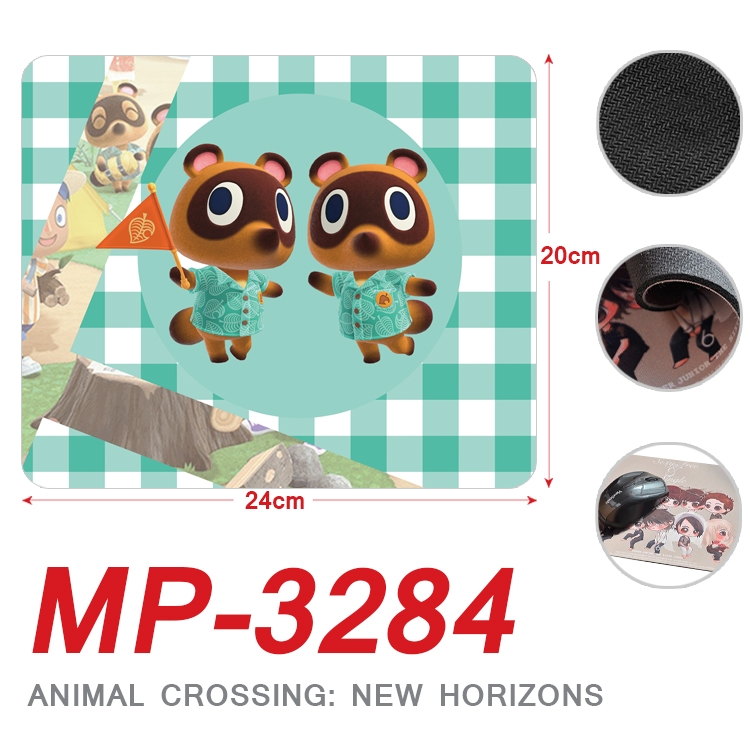 Animal Crossing Anime Full Color Printing Mouse Pad Unlocked 20X24cm price for 5 pcs MP-3284