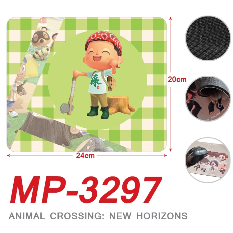 Animal Crossing Anime Full Color Printing Mouse Pad Unlocked 20X24cm price for 5 pcs  MP-3297