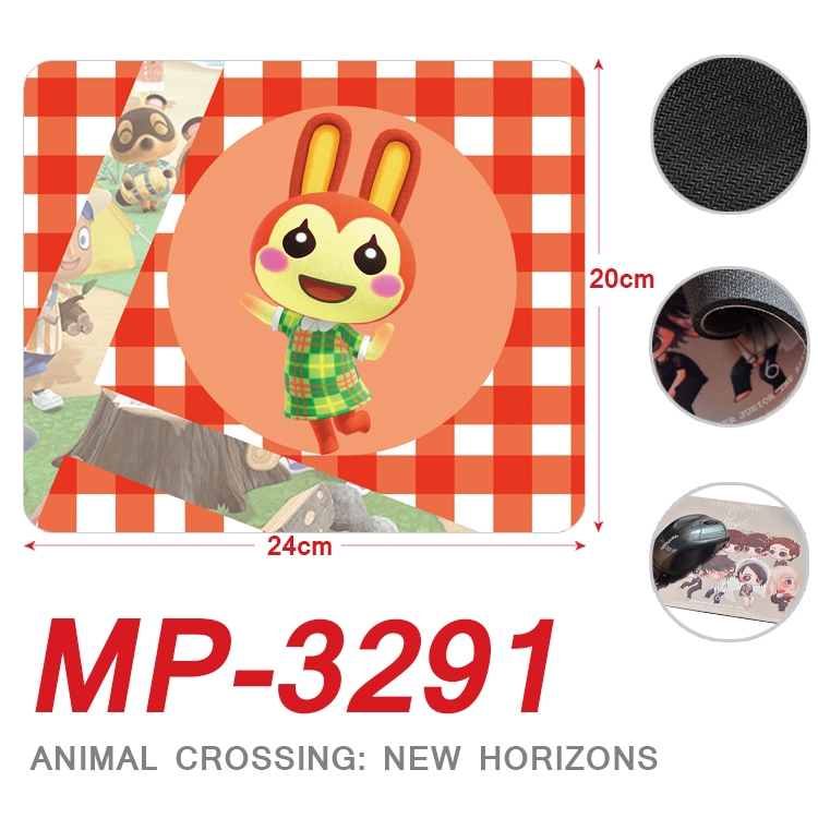 Animal Crossing Anime Full Color Printing Mouse Pad Unlocked 20X24cm price for 5 pcs  MP-3291