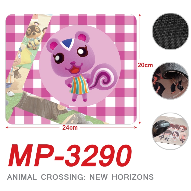 Animal Crossing Anime Full Color Printing Mouse Pad Unlocked 20X24cm price for 5 pcs  MP-3290