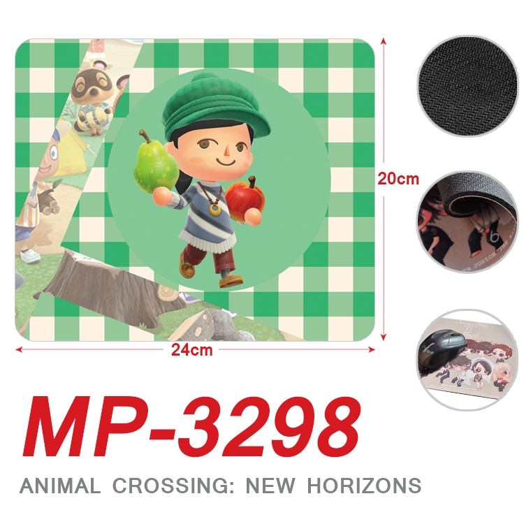 Animal Crossing Anime Full Color Printing Mouse Pad Unlocked 20X24cm price for 5 pcs MP-3298