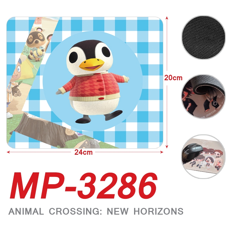 Animal Crossing Anime Full Color Printing Mouse Pad Unlocked 20X24cm price for 5 pcs  MP-3286