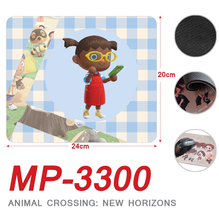 Animal Crossing Anime Full Color Printing Mouse Pad Unlocked 20X24cm price for 5 pcs MP-3300