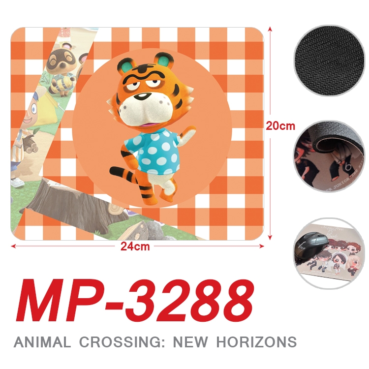 Animal Crossing Anime Full Color Printing Mouse Pad Unlocked 20X24cm price for 5 pcs MP-3288