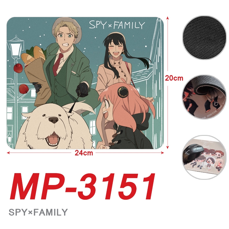 SPY×FAMILY Anime Full Color Printing Mouse Pad Unlocked 20X24cm price for 5 pcs MP-3151