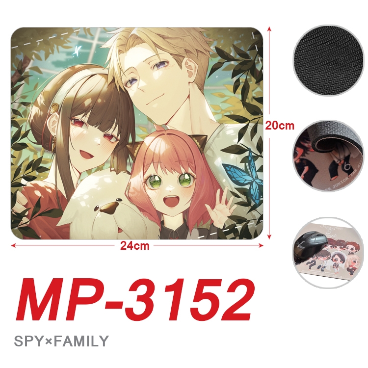 SPY×FAMILY Anime Full Color Printing Mouse Pad Unlocked 20X24cm price for 5 pcs MP-3152
