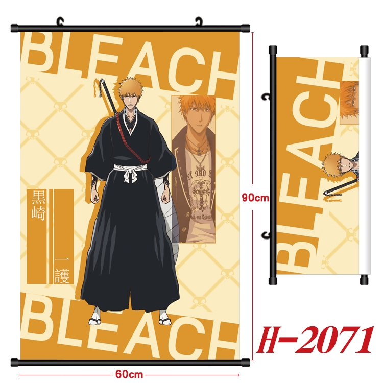 Bleach Anime Black Plastic Rod Canvas Painting Wall Scroll 60X90CM  H-2071A