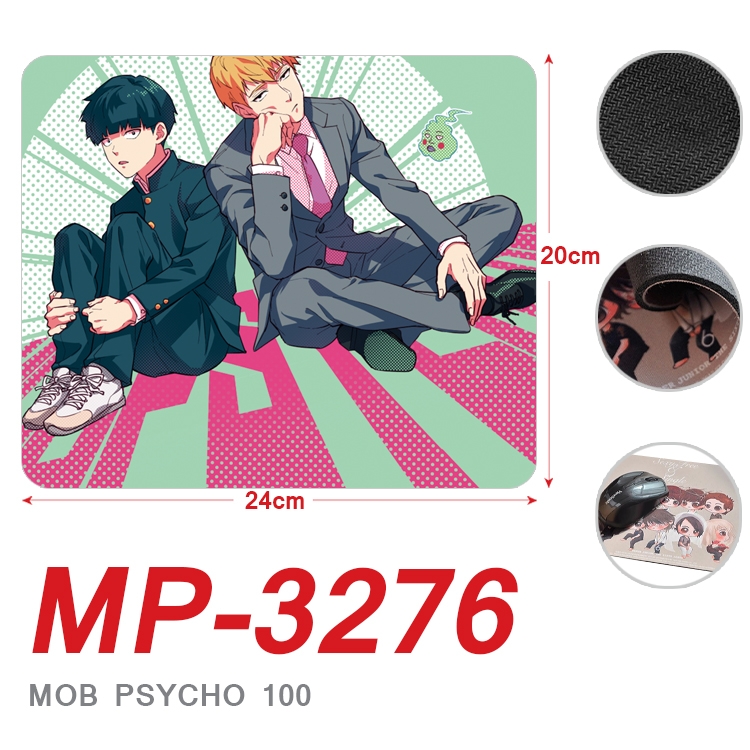 Mob Psycho 100 Anime Full Color Printing Mouse Pad Unlocked 20X24cm price for 5 pcs