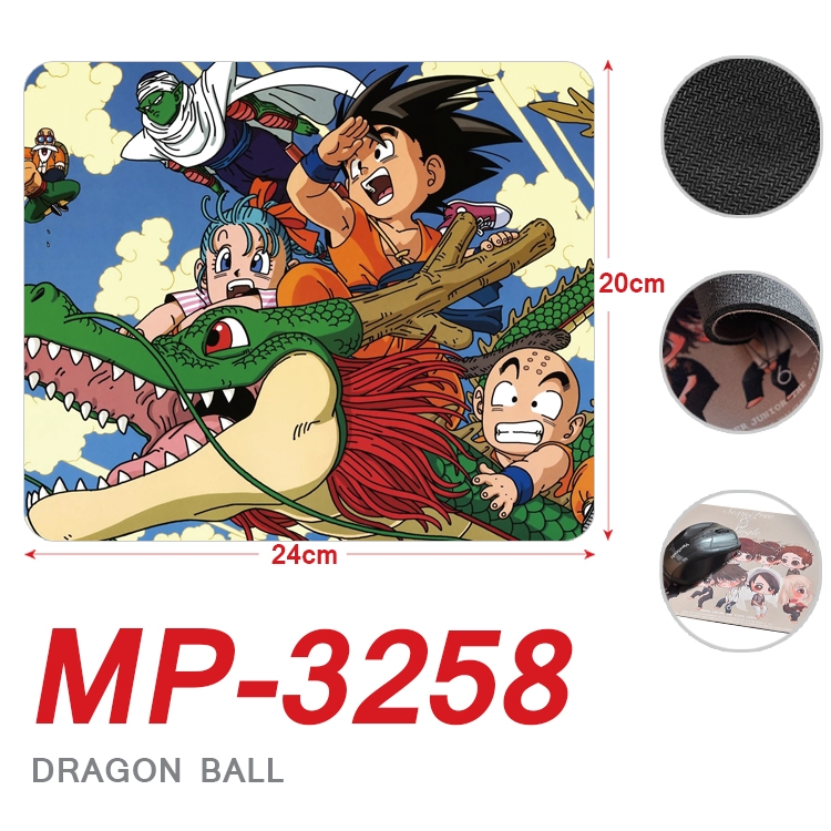 DRAGON BALL Anime Full Color Printing Mouse Pad Unlocked 20X24cm price for 5 pcs MP-3258