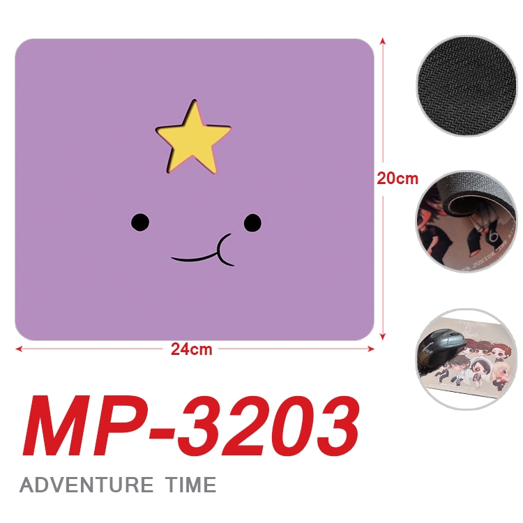 Adventure Time Anime Full Color Printing Mouse Pad Unlocked 20X24cm price for 5 pcs MP-3203
