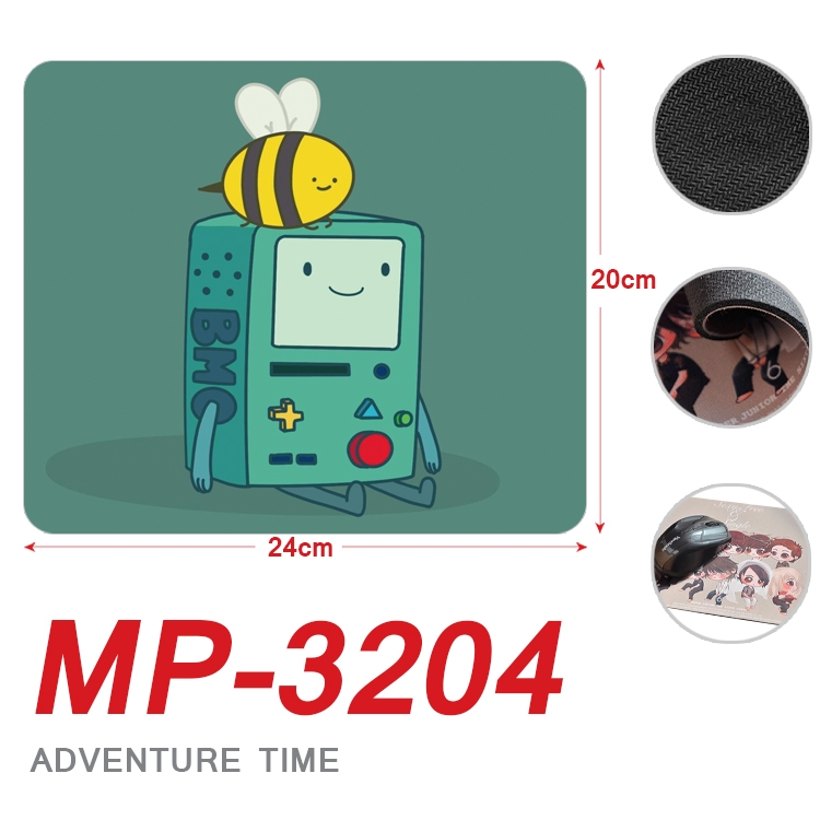 Adventure Time Anime Full Color Printing Mouse Pad Unlocked 20X24cm price for 5 pcs MP-3204