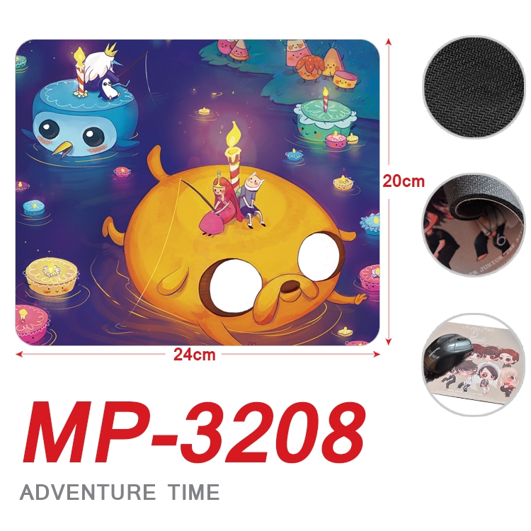 Adventure Time Anime Full Color Printing Mouse Pad Unlocked 20X24cm price for 5 pcs MP-3208