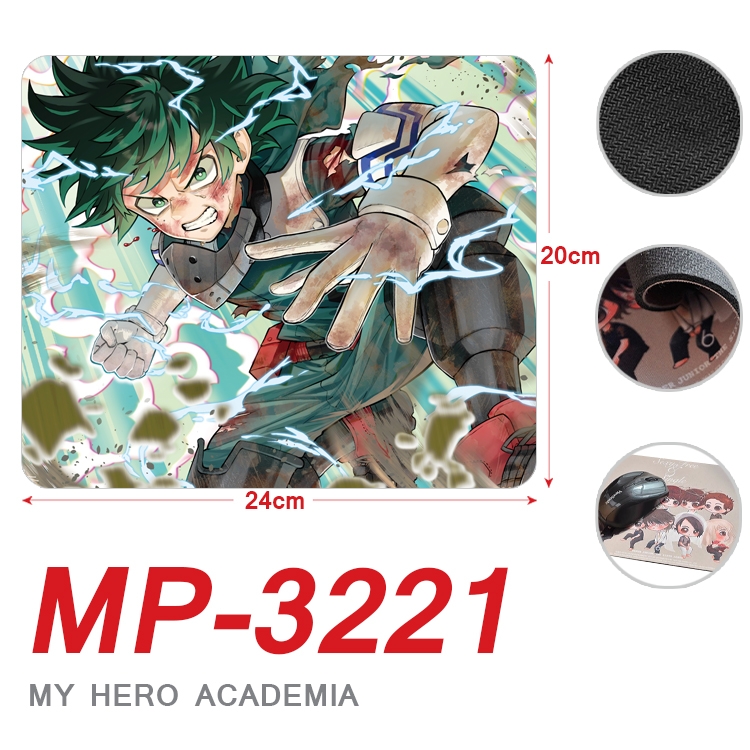 My Hero Academia Anime Full Color Printing Mouse Pad Unlocked 20X24cm price for 5 pcs MP-3221