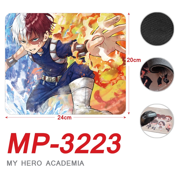 My Hero Academia Anime Full Color Printing Mouse Pad Unlocked 20X24cm price for 5 pcs 院 MP-3223